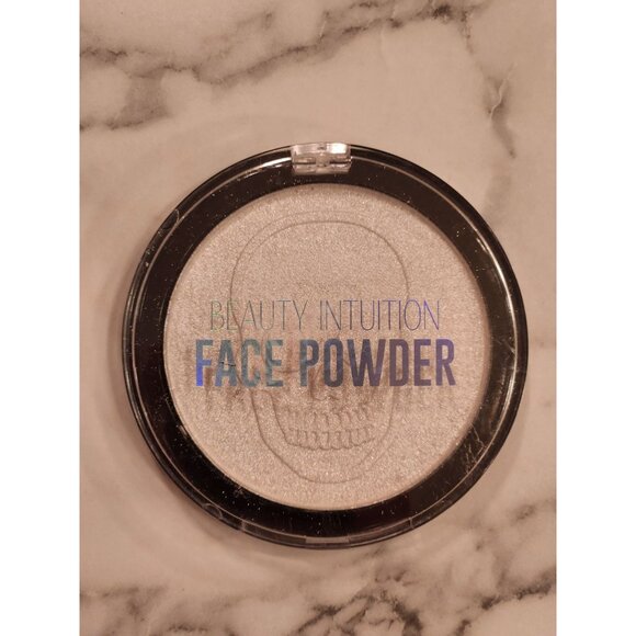 Beauty Intuition Shimmering Skull Design Face Powder Compact - Picture 2 of 3